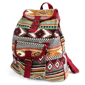 Jacquard brauner Rucksack